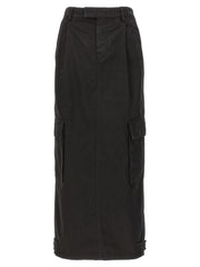 Armarium Black Cotton Mini Skirt