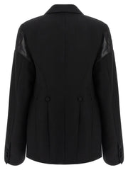 Armarium Black Virgin Wool Blazer - IT40