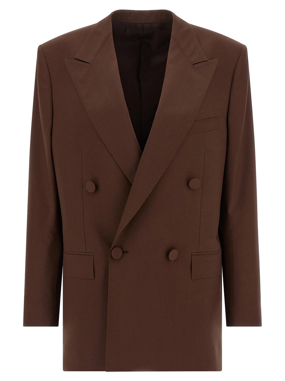 Armarium Brown Virgin Wool Blazer - IT40