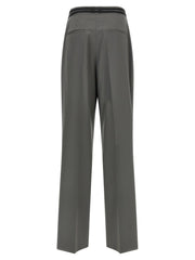 Armarium Gray Virgin Wool Dress Pants - IT40