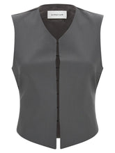 Armarium Gray Virgin Wool Sleeveless Jacket