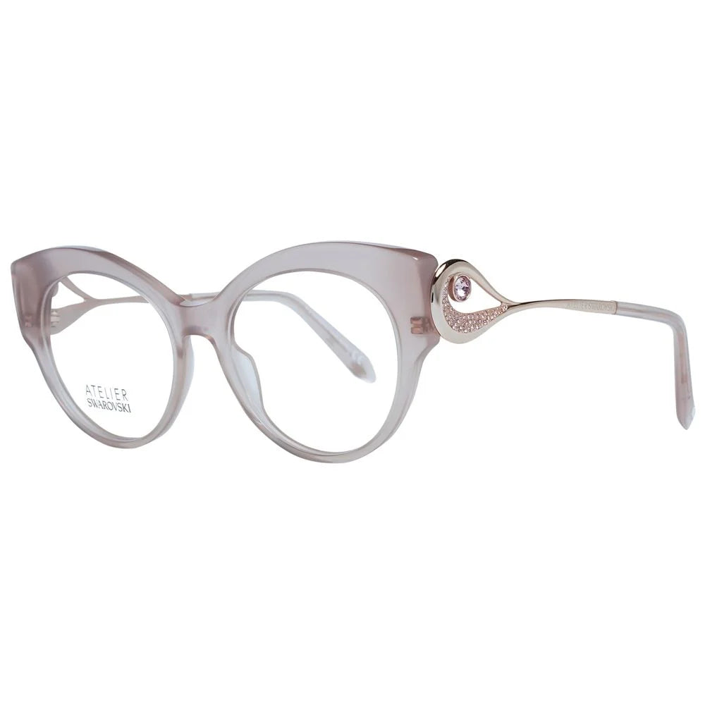Atelier Swarovski Beige Plastic Glasses (Frames)