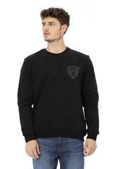 Automobili Lamborghini Black Cotton Men Sweater - Sweatshirts