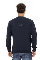 Automobili Lamborghini Blue Cotton Men’s Sweater - Sweatshirts