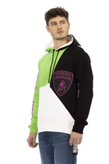 Automobili Lamborghini White Cotton Men’s Hooded Sweater - Hoodies