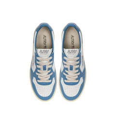 Autry Blue Leather Low Top Sneakers