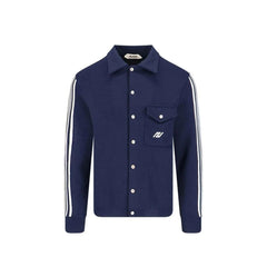 Autry Blue Nylon Cardigan