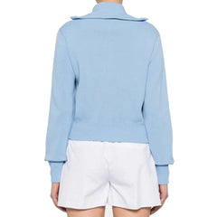 Autry Blue Nylon Cardigan