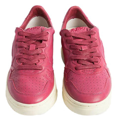 Autry Fuchsia Goatskin Women Sneaker - EU38/US8 - Sneakers