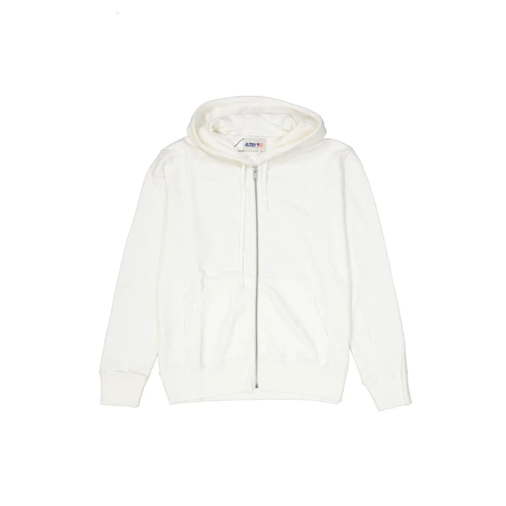 Autry White Cotton Hoodie