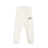 Autry White Cotton Joggers (Workout Pants)