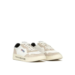 Autry White Goatskin Low Top Sneakers - Sneakers