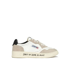 Autry White Goatskin Low Top Sneakers - Sneakers