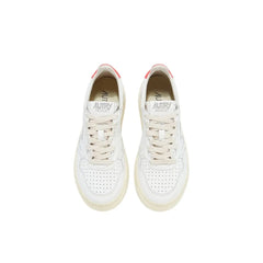 Autry White Leather Low Top Sneakers