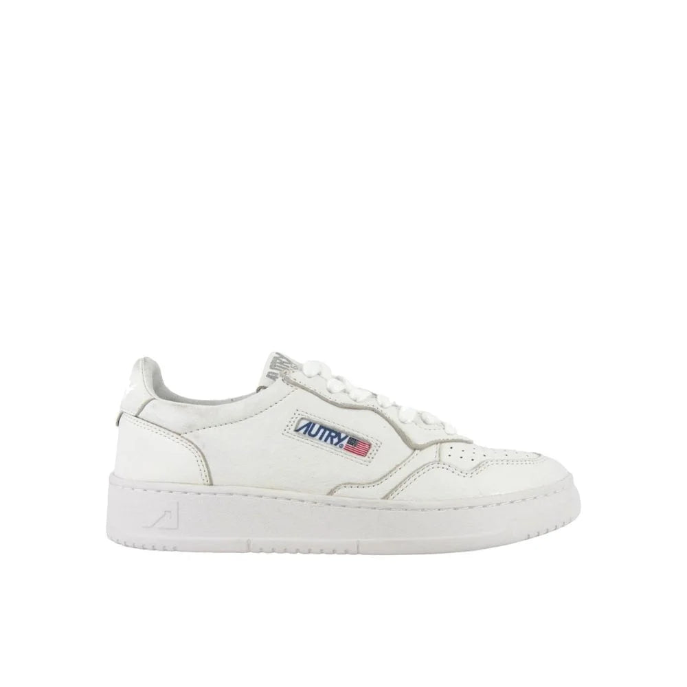 Autry White Leather Low Top Sneakers