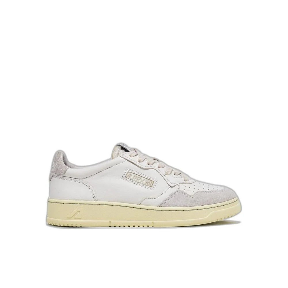 Autry White Leather Low Top Sneakers - EU35/US5