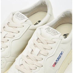 Autry White Leather Low Top Sneakers - EU41/US8