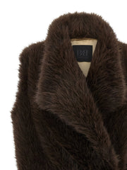 B&B COUTURE Brown Polyester Coat - IT42