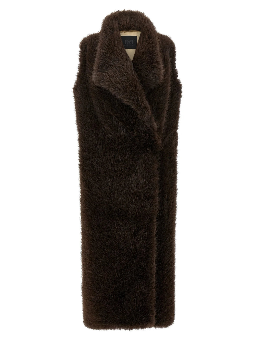 B&B COUTURE Brown Polyester Coat - IT42