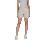 B.Young Beige Cotton Short - Chino Shorts