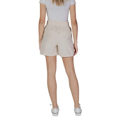 B.Young Beige Cotton Short - Short Trousers