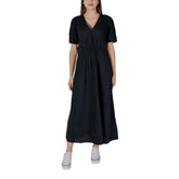 B.Young Black Linen Long - Dresses
