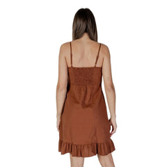 B.Young Brown Linen Midi - IT36|XXS - Dresses