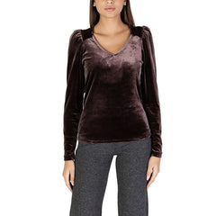 B.Young Brown Polyester Sportswear - Sweaters