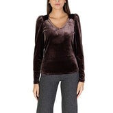 B.Young Brown Polyester Sportswear - Sweaters