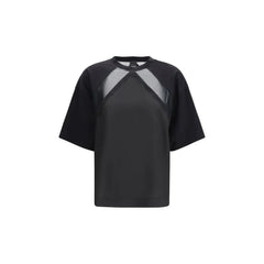 PINKO Black Cotton T-Shirt