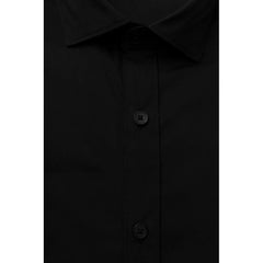 Bagutta Black Cotton Men Shirt - Shirts