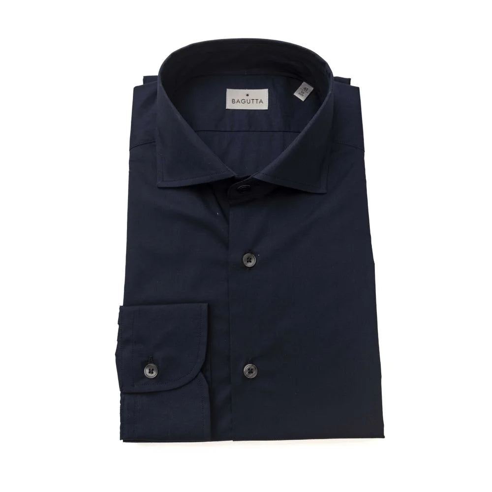 Bagutta Blue Cotton Men Shirt - Shirts