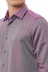 Bagutta Burgundy Cotton Men Shirt - Shirts