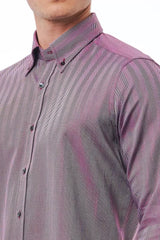 Bagutta Burgundy Cotton Men Shirt - Shirts