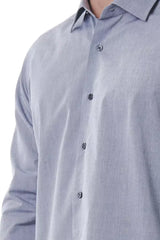 Bagutta Gray Cotton Men Shirt - Shirts