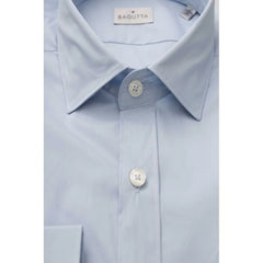 Bagutta Light Blue Cotton Men Shirt - Shirts