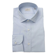 Bagutta Light Blue Cotton Men Shirt - Shirts