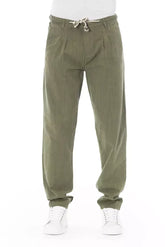 Baldinini Trend Army Cotton Men Chino Trousers - IT50 | L - Chinos