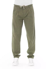 Baldinini Trend Army Cotton Men Chino Trousers - IT50 | L - Chinos