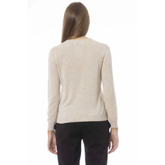 Baldinini Trend Beige Cashmere Women Sweater - Sweaters