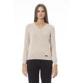 Baldinini Trend Beige Cashmere Women Sweater - Sweaters