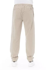 Baldinini Trend Beige Cotton Men Chino Pants - IT50 | L - Chinos