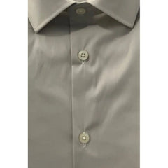 Baldinini Trend Beige Cotton Men Shirt