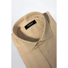 Baldinini Trend Beige Cotton Men Shirt
