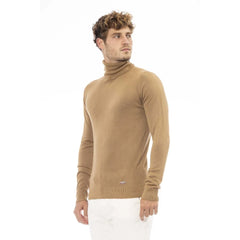 Baldinini Trend Beige Modal Men Sweater - Sweaters