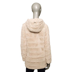 Baldinini Trend Beige Polyester Women Jacket - Puffer Jackets