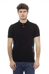 Baldinini Trend Black Cotton Men Polo - Polos