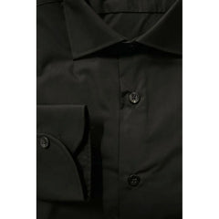 Baldinini Trend Black Cotton Men Shirt