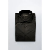 Baldinini Trend Black Cotton Men Shirt
