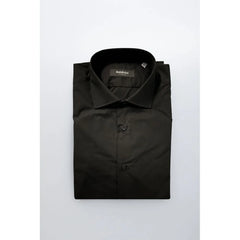 Baldinini Trend Black Cotton Men Shirt